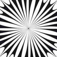 Black and White Abstract Psychedelic Art Background. Vector Illustration.