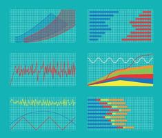 Set of Graphs and Charts. Data and Statistic, Informative Infographics. Vector Illustration.