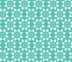 Simple Abstract Seamless Pattern of Flower, Vector Illustration