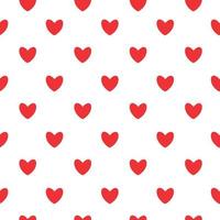 Happy Valentines Day Seamless Pattern Background with Heart. Vector Illustration