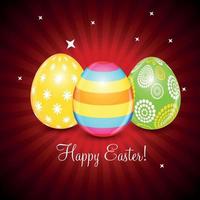 Beautiful Easter Egg Background Vector Illustration