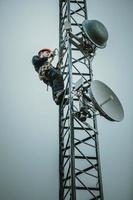 Telecom Worker Cliping Carabiner Harness for Safety photo