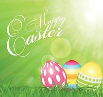 Happy Easter Spring Background Illustration vector