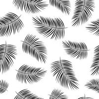 Palm Leaf Vector Seamless Pattern Background Illustration