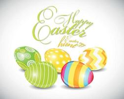 Happy Easter Spring Background Illustration vector