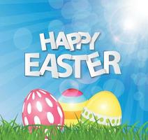 Happy Easter Spring Background Illustration vector