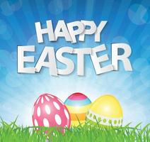 Happy Easter Spring Background Illustration vector