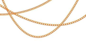 Abstract Gold Chain Background Vector Illustration