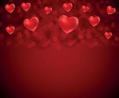 Diseño de fondo de amor y sentimientos de corazón de San Valentín. ilustración vectorial vector