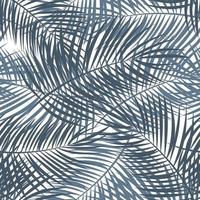 Ilustración de fondo de patrón transparente de vector de hoja de palma
