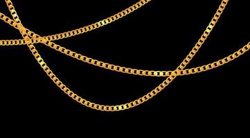 Abstract Gold Chain Background Vector Illustration