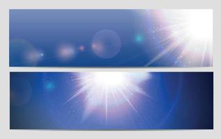 set blue background vector