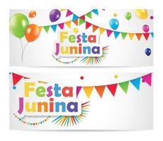 Ilustración de vector de fondo de festa junina