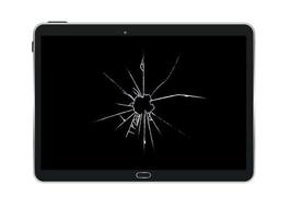 Black Tablet PC Vector Illustration