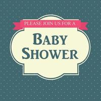 Baby Shower Invitation Vector Illustration