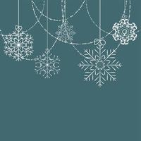 Christmas Snowflakes Background Vector Illustration