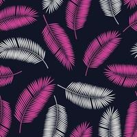 Palm Leaf Vector Seamless Pattern Background Illustration