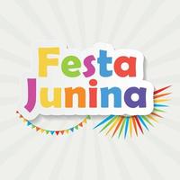 Ilustración de vector de fondo de festa junina