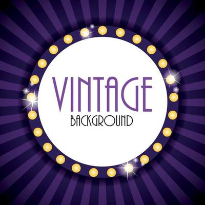 Retro Vintage Background Template Vector Illustration