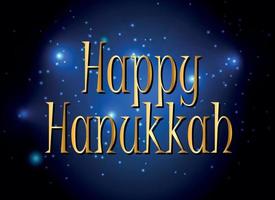 Happy Hanukkah, Jewish Holiday Background. Vector Illustration. Hanukkah is the name of the Jewish holiday.