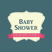 Baby Shower Invitation Vector Illustration