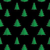 Christmas Flat Tree Seamless Pattern Background Vector Illustration