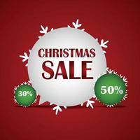 Christmas SALE Background Vector Illustration