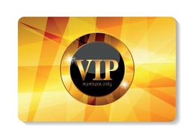 VIP Members Card Vector Illustration