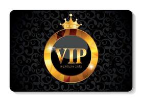 VIP Members Card Vector Illustration