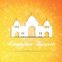 Background for Muslim Community Festival Vector Illustration