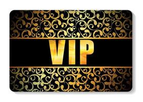 VIP Members Card Vector Illustration