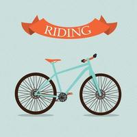 Retro Bicycle Background Vector Illustrator