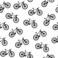 Bicycle Silhouette Seamless Pattern Background. Vector Illustrator