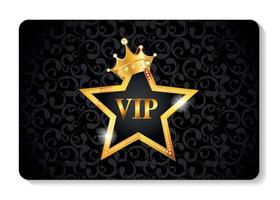 VIP Members Card Vector Illustration