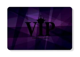 VIP Members Card Vector Illustration