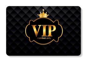 VIP Members Card Vector Illustration