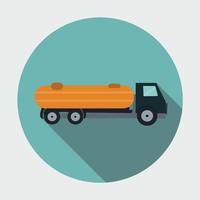 Ftat Truck Vector Illustration