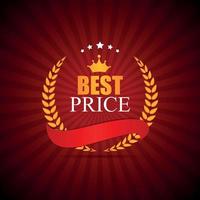 Best Price Label Illustration vector