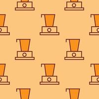 Blender pattern - repeat seamless in orange color for any design vector