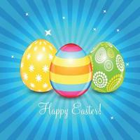 Beautiful Easter Egg Background Vector Illustration