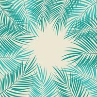 Palm Leaf Vector Background Illustration