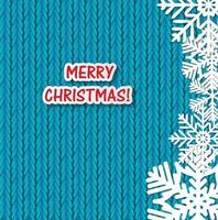 Blue Merry Christmas background vector