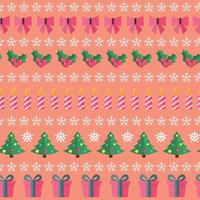 Abstract Christmas and New Year Seamles Pattern Background. Vector Illustration