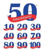 Template Logo 30th Anniversary Vector Illustration