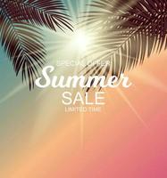 Summer Sale Background Vector Illustration