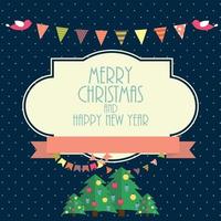 Abstract Christmas and New Year Background. Vector Illustration