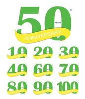 Template Logo 30th Anniversary Vector Illustration