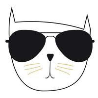 Cute Handdrawn Cat Vector Illustration