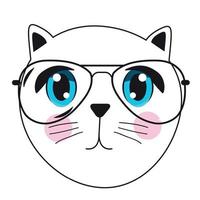 Cute Handdrawn Cat Vector Illustration
