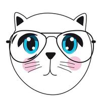 Cute Handdrawn Cat Vector Illustration